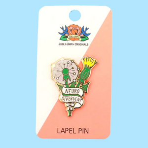 Jubly Umph Lapel Pin • Neurodivergent