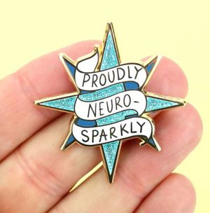 Jubly Umph Lapel Pin • Proudly Neuro Sparkly