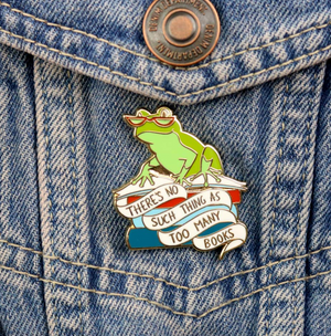 Jubly Umph Lapel Pin • There's No Such Thing As Too Many Books