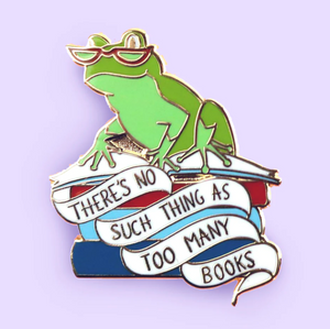 Jubly Umph Lapel Pin • There's No Such Thing As Too Many Books