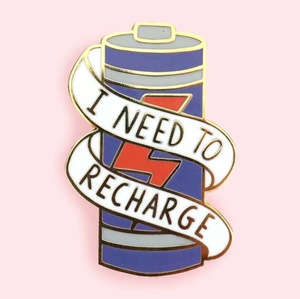 Jubly Umph Lapel Pin • I Need To Recharge