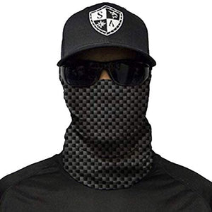 Face Shield Bandana • Carbon Fibre