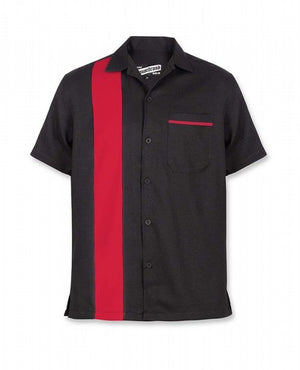 Mens Bowling Shirt • Bowler Red Stripe