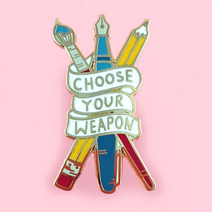 Jubly Umph Lapel Pin • Choose Your Weapon