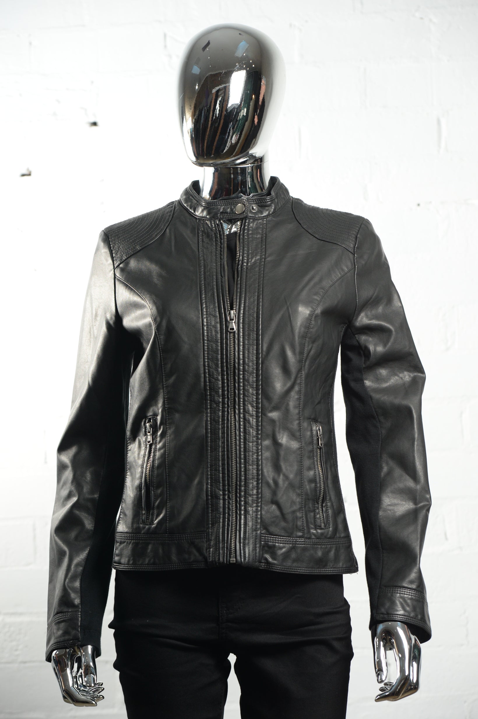 Women's Faux Leather Jacket • Black