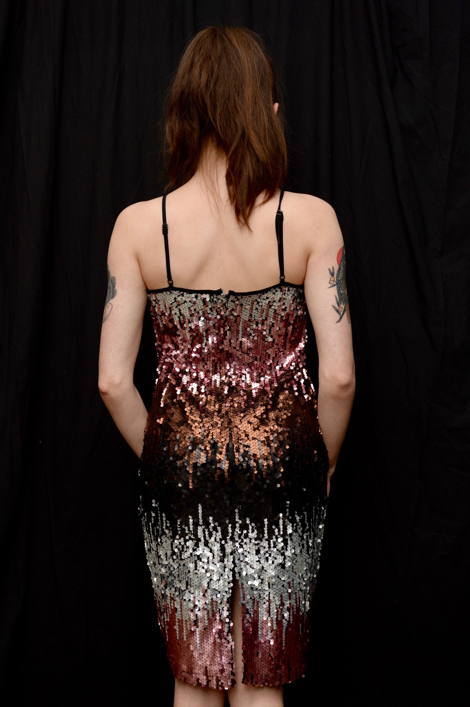 Ombre Sequin Cami Dress