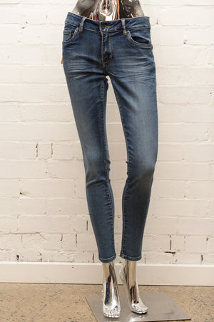 Womens Blue Skinny Jeans