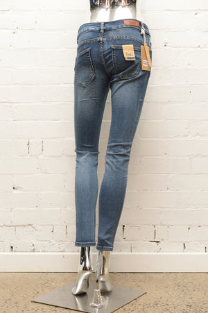 Womens Blue Skinny Jeans