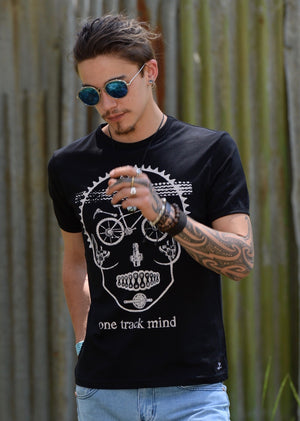 Men's Tee • Bicycle Skull