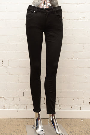 Womens Black Denim Skinny Jeans