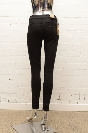 Womens Black Denim Skinny Jeans