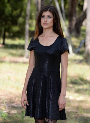 Neptune Mini Dress • Black • Spin Doctor