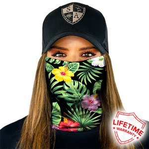 Face Shield / Tubular Bandana • Hawaiian Floral