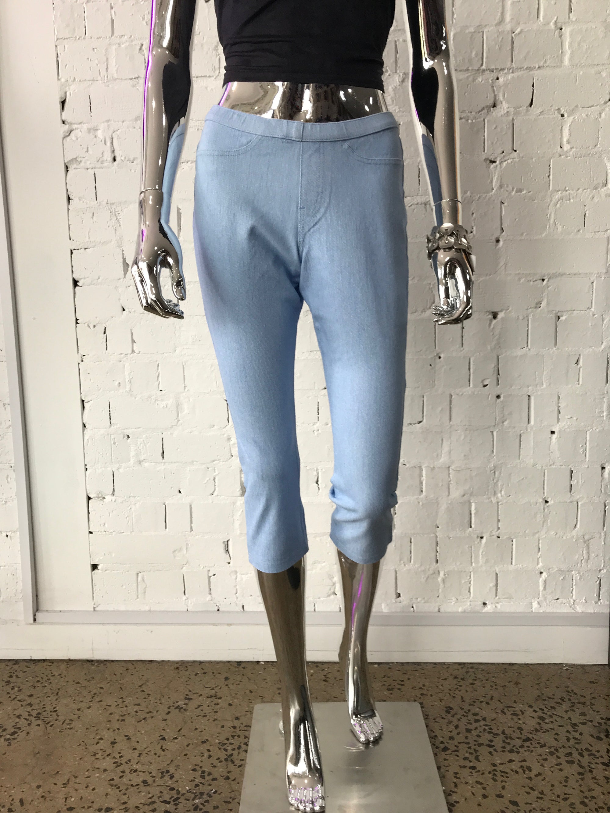 Womens Denim Capri Pants