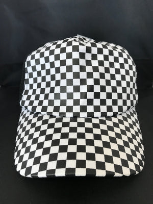 Truckers Cap • Chequered Pattern