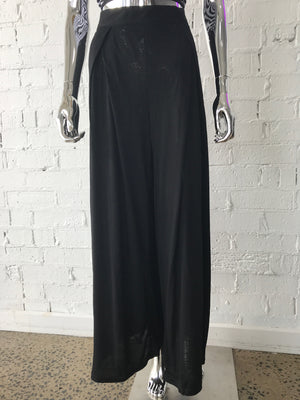 Womens Black Wide Leg Pants 