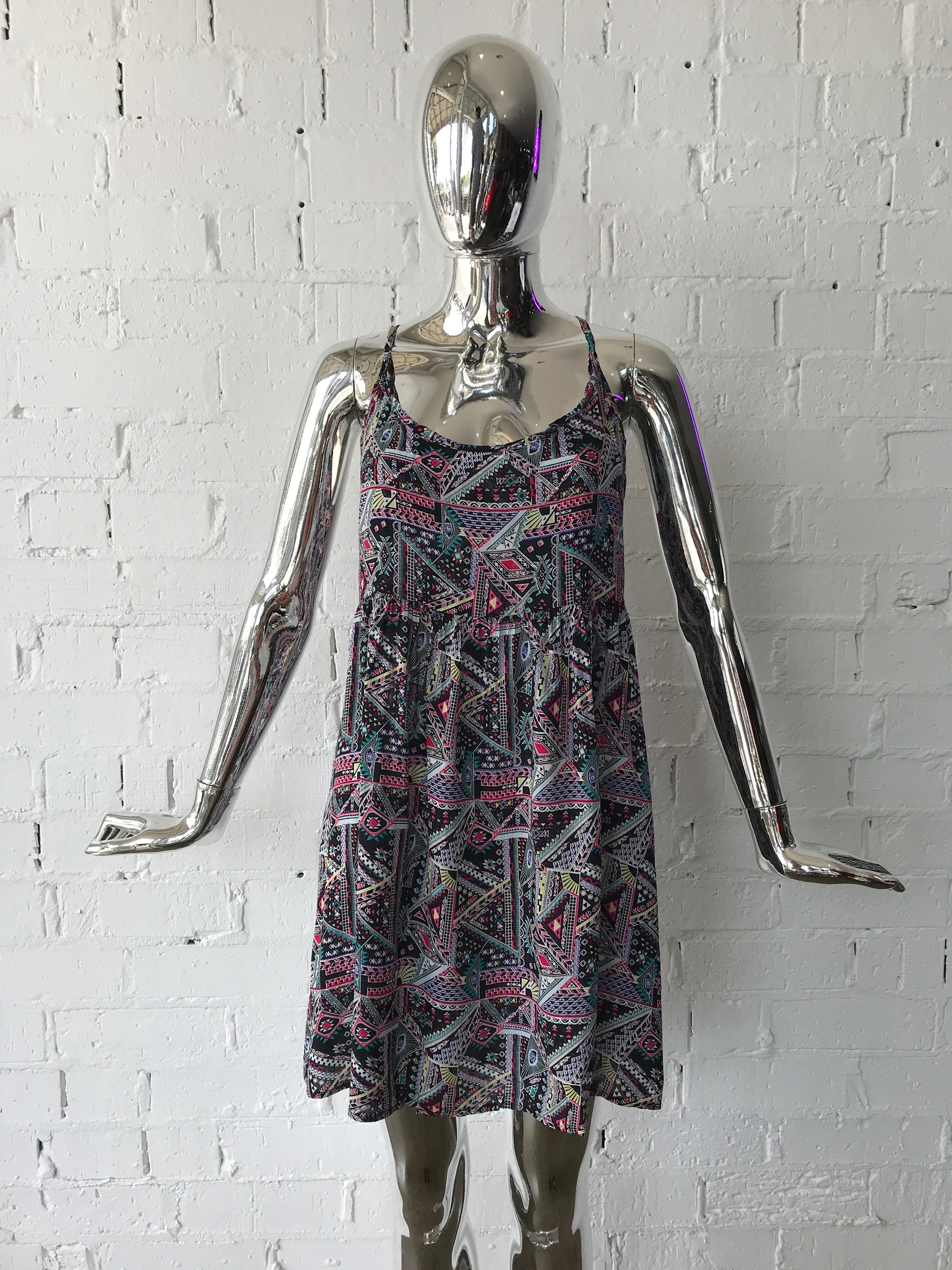 Womens Sun Dress • Geometric Eye Print