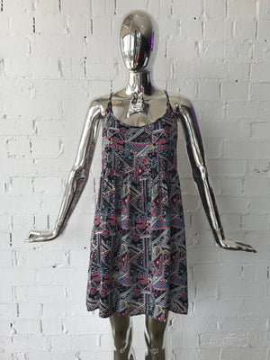 Womens Sun Dress • Geometric Eye Print