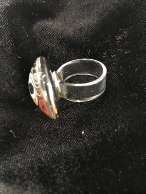 Jewellery Daylesford jewellery swirl Pattern Resin Rings Rings Costume jewellery daylesford fashion women's daylesford Buy Fashion Australia Alt finery