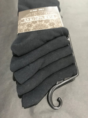 Mens Socks •  5 Pack • Black Crew Socks