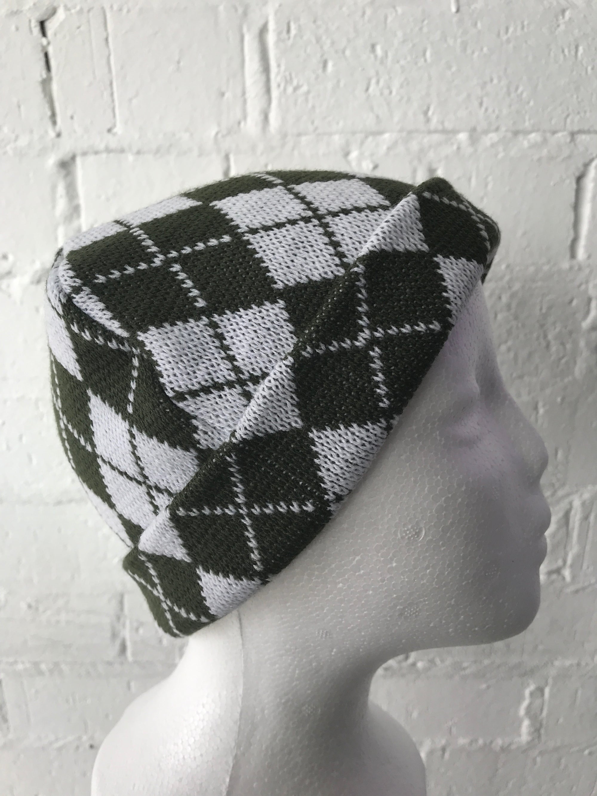 Beanie • Argyle Pattern Knit