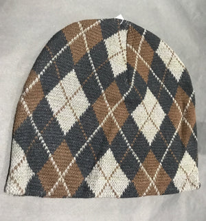 Beanie • Argyle Pattern Knit