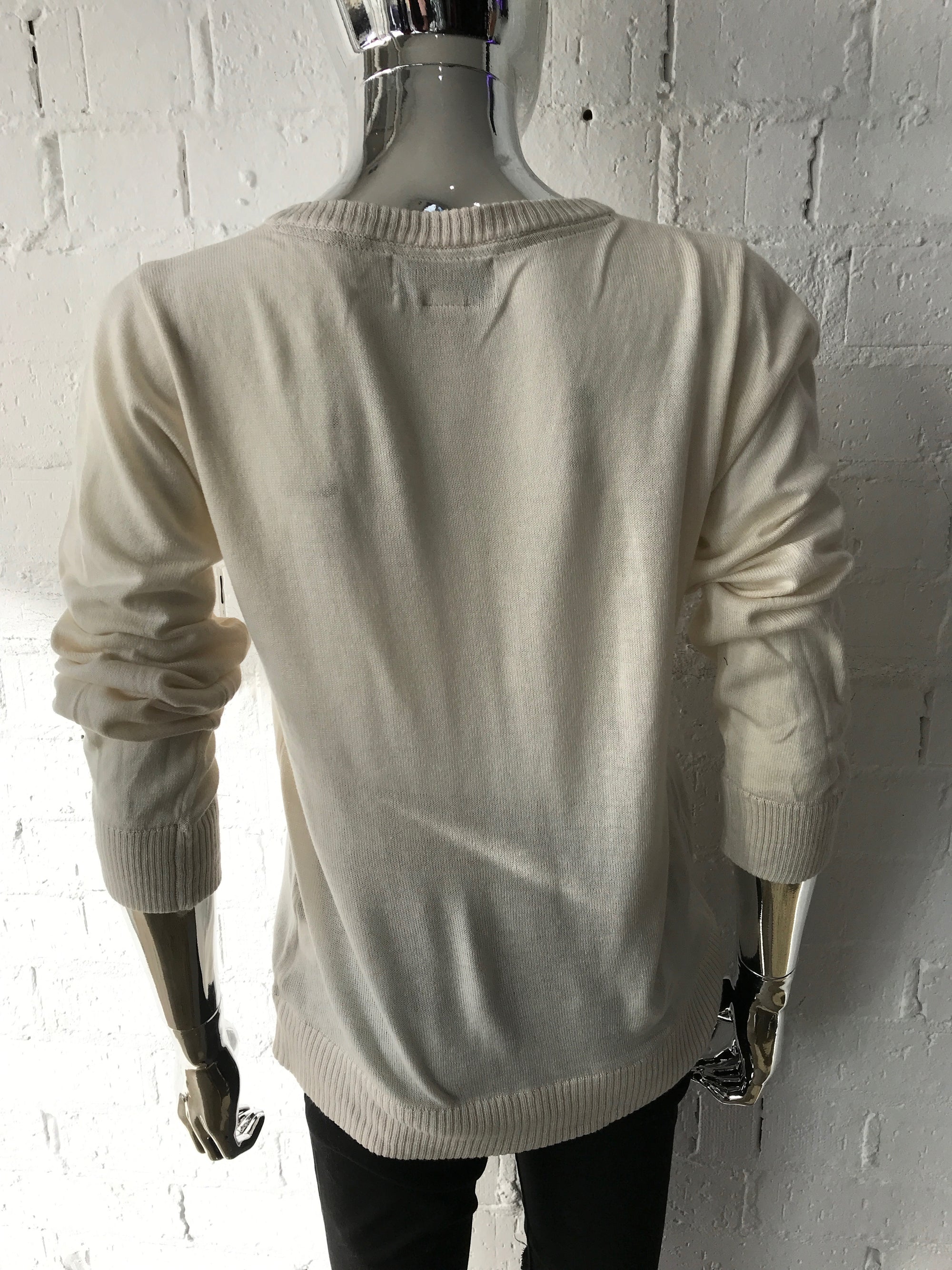 Womens Jumper • Cream Cardigan • S