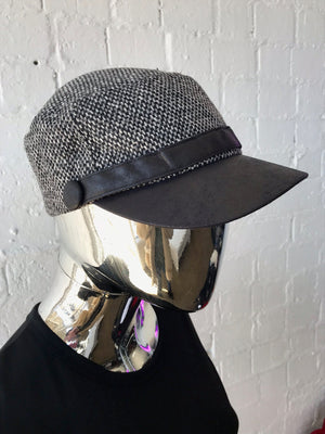 Womens Cap • Tweed 60s style Cap