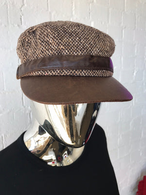 Womens Cap • Tweed 60s style Cap