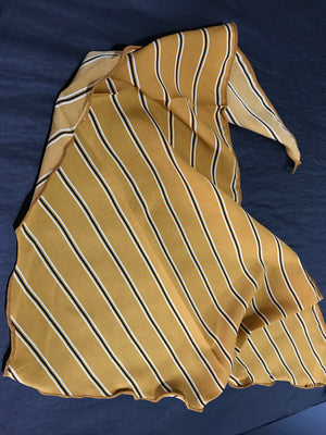 Womens Striped Scarf • Mustard Yellow 