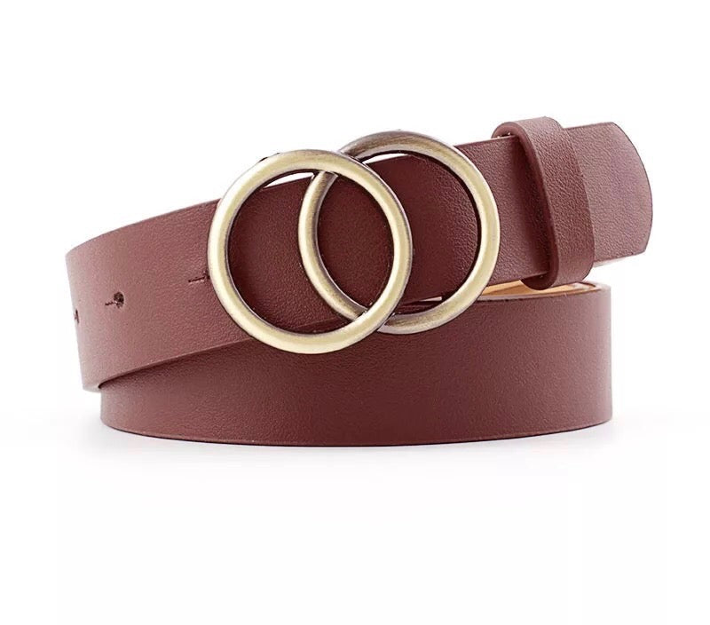 Womens Double Circle Belt