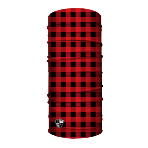 Face Shield Tubular Bandana • Lumberjack Red Plaid