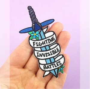 Jubly Umph Embroidered Patch • Fighting Invisible Battles