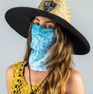 Face Shield/ Tubular Bandana • Tidal Waves