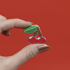 Erstwilder Fruit Salad Cherries Enamel Pin