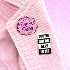 Jubly Umph Lapel Pin • Gay Is Good