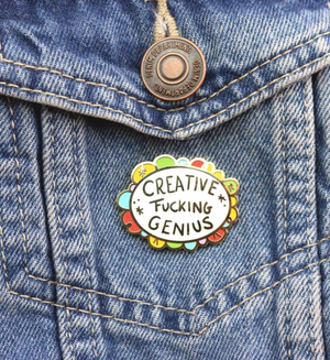 Jubly Umph Lapel Pin • Creative F*cking Genius