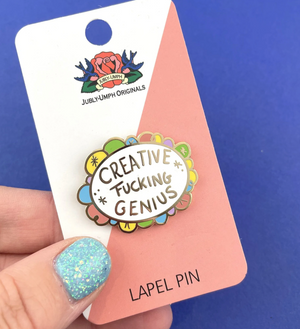 Jubly Umph Lapel Pin • Creative F*cking Genius