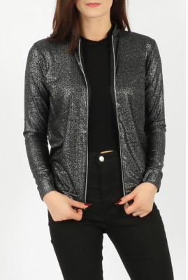 Bomber Jacket • Foil Metallic Rib