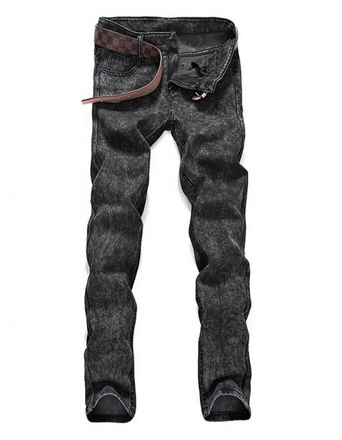 Men's Jeans • Black Snow Washed Denim