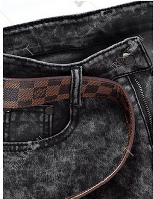 Men's Jeans • Black Snow Washed Denim