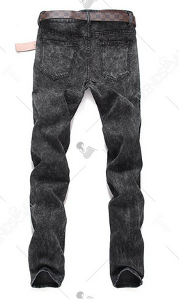 Men's Jeans • Black Snow Washed Denim