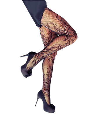 Pantyhose • Sexy Charming Floral Pattern Fishnet