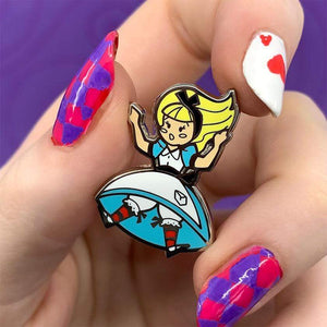 Erstwilder Alice Down The Rabbit Hole Enamel Pin