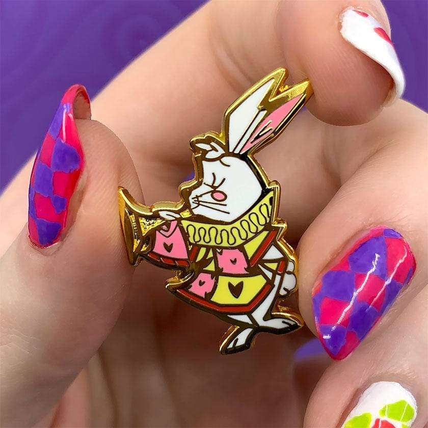 Erstwilder The White Rabbit Announces Enamel Pin