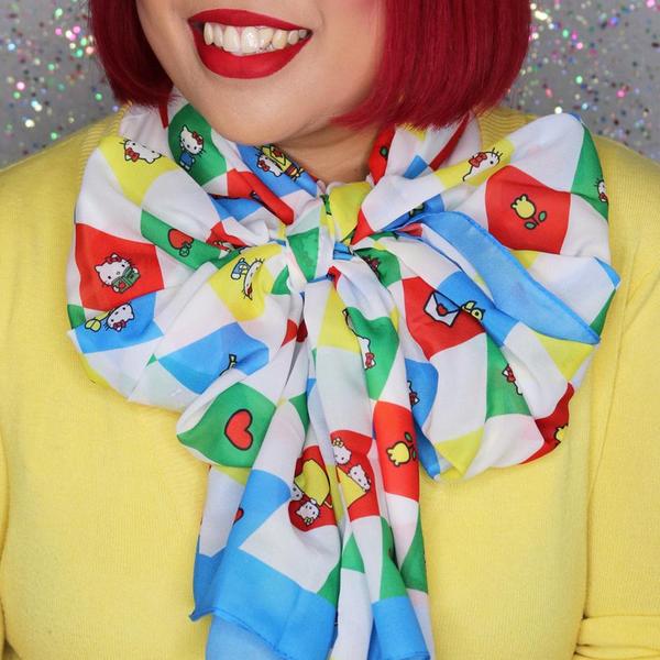 Hello Kitty Argyle Large Neck Scarf • Erstwilder