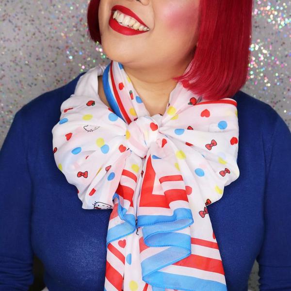 Hello Kitty Polka Dot Large Neck Scarf • Erstwilder