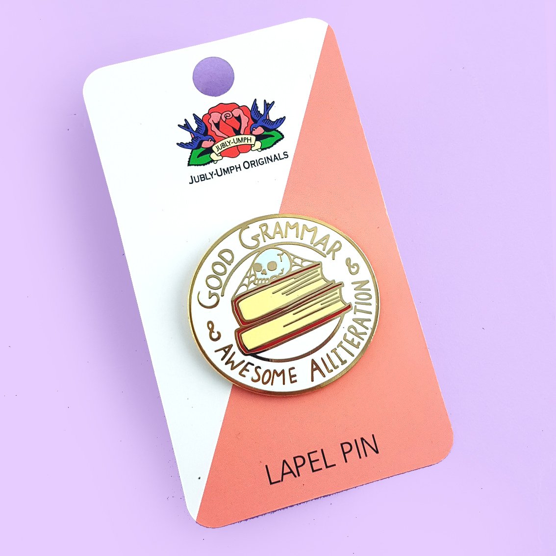 Edit SEO
Jubly Umph Lapel Pin • Good Grammar & Awesome Alliteration