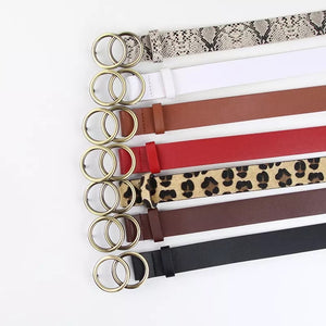 Womens Double Circle Belt