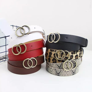 Womens Double Circle Belt